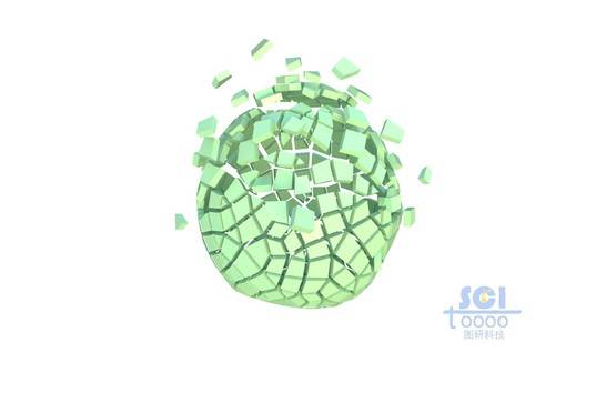 破碎的納米球