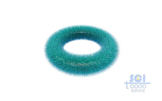 長毛刺的圓環(huán)