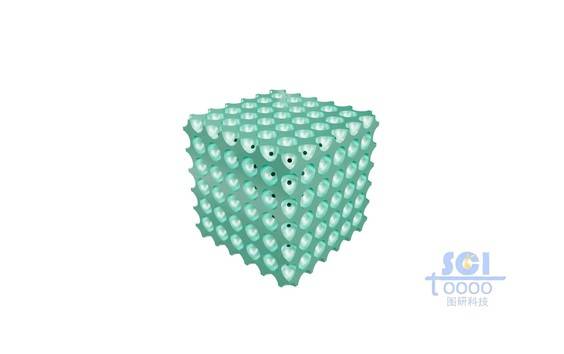 帶小孔的多孔立方體