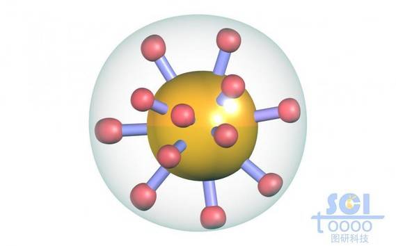 表面带巯基修饰的金纳米颗粒外带半透明硅壳