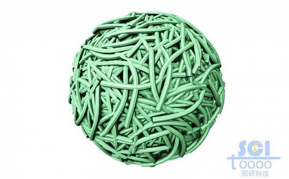 高分子鏈段交聯纏繞形成的籠狀結構