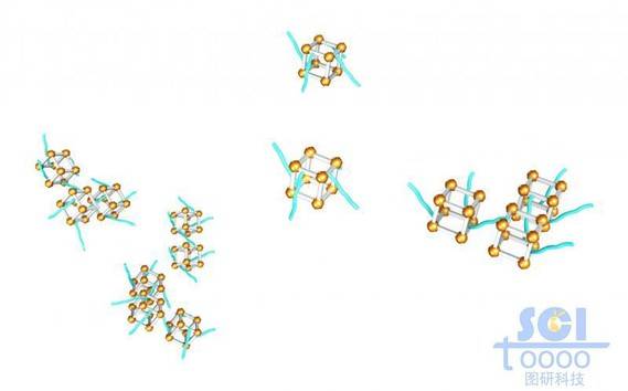 帶高分子鏈段且高分子鏈段相互交聯的金屬骨架結構