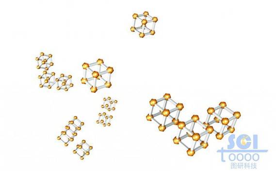散落的金屬有機骨架材料（MOFs）