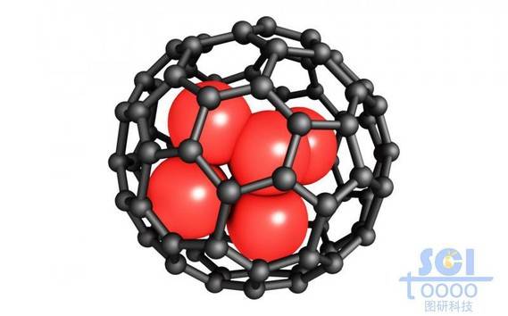 表面附着黑色石墨烯/富勒烯的纳米球