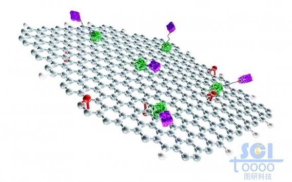 表面附着配体蛋白结构的石墨烯