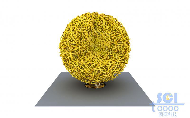 逆向吸附液体的碳纳米管/高分子链段缠绕的多孔球