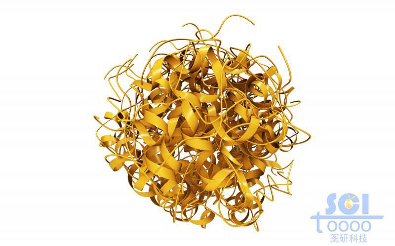 蛋白质堆积形成的纳米球