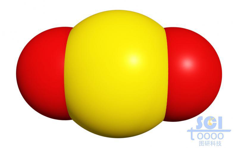 分子模式图二氧化碳