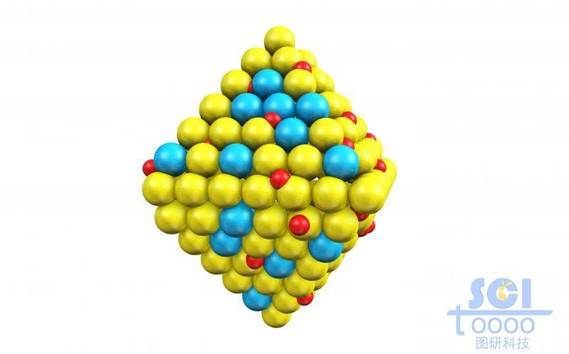 两个原子混杂形成的八面体结构