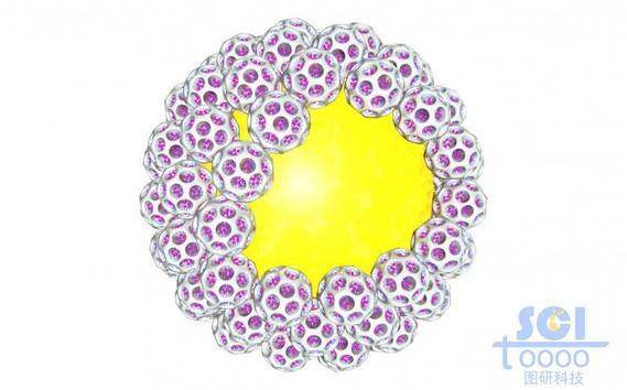 孔道负载药物的介孔二氧化硅球通过乳液聚合