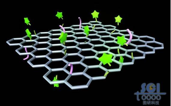 负载小分子基团和分子链段的石墨烯片