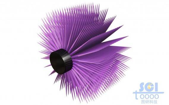 带紫色毛边的耦合电感元件