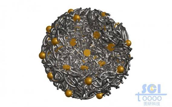 逆向吸附液体的碳纳米管/高分子链段缠绕的多孔球