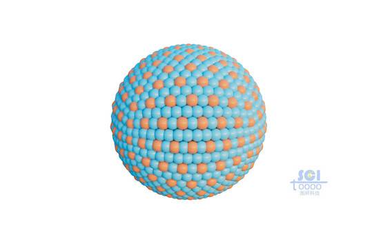 两种粒子球组成的纳米球