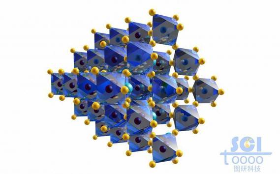 八面体晶体结构阵列