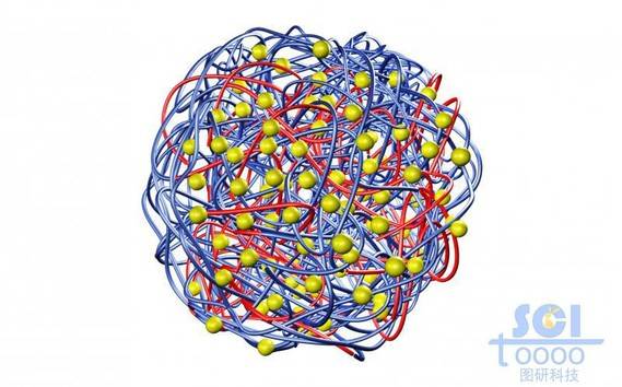 高分子链段交联缠绕形成的笼状结构内嵌吸附纳米药物