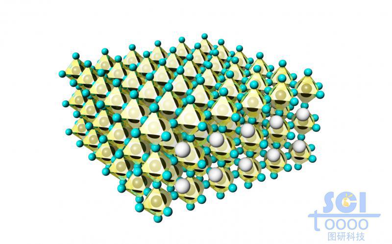 八面体晶体结构阵列